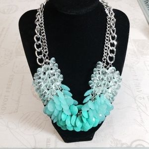 NWT Talbots turquoise beaded necklace